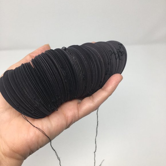 Black Dark Grey Round Paper Large Circle Party Halloween Extra Long Garland - Picture 12 of 16